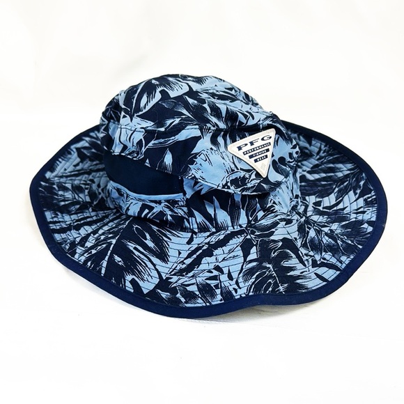 COLUMBIA Bundle Unisex PFG Fishing Gear Hat With Sunglasses Case Size S/M EUC - Picture 4 of 6